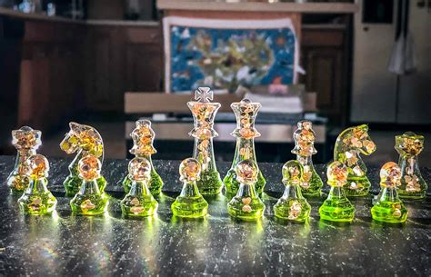 Chess set with chess board 32 pieces perfect gift for chess | Etsy in