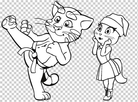 Hablando angela arte lineal dibujo tom tom y amigos libro para colorear