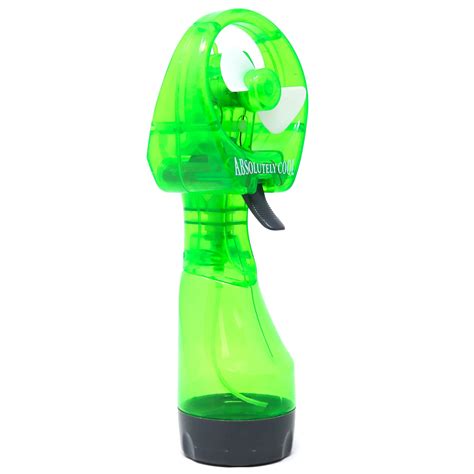 Retailery Portable Battery Operated Water Misting Cooling Fan Spray Bottle Green Walmart Com
