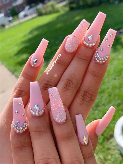 The Best Coffin Nails Ideas That Suit Everyone Nail Inspo Coffin Fig Blog Baby Pink Nails