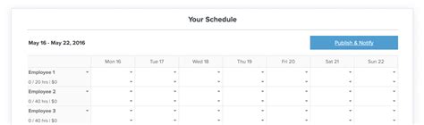 Free Work Schedule Maker Template Collection