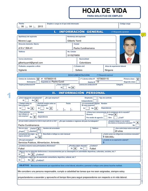 Descargar Formato Hoja De Vida En Word 2019 Modelos De Curriculum Riset