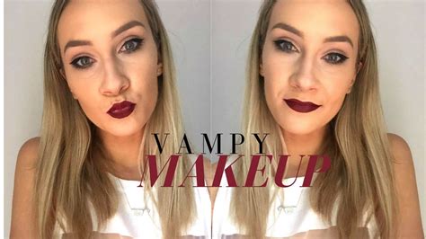 Dark Glam Vampy Makeup Tutorial W Plum Lip Youtube