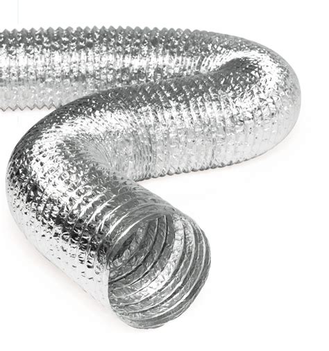 Buy 8 Inch Aluminum Hose Flexible Air Duct Pipe For Rigid Hvac Flex