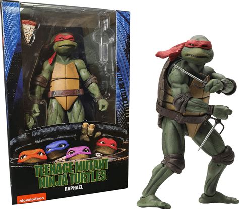 teenage mutant ninja turtles 1990 raphael 7” action figure toy nerds