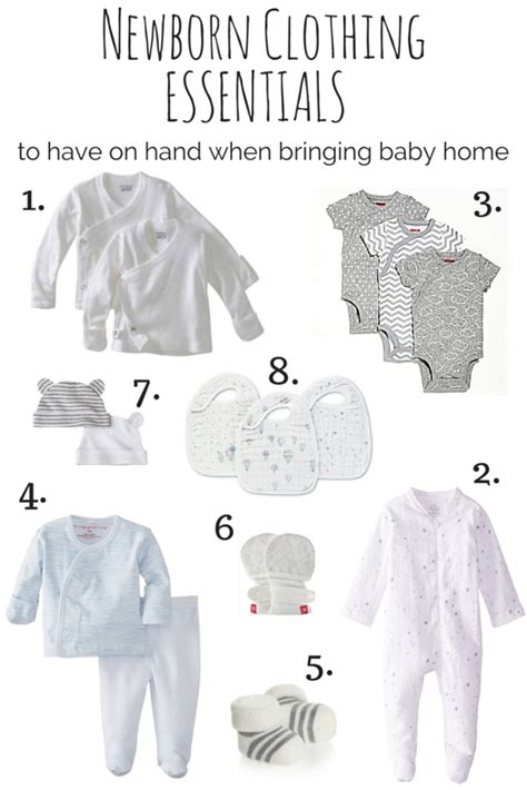 Newborn Clothes To Have On Hand When Bringing Baby Home