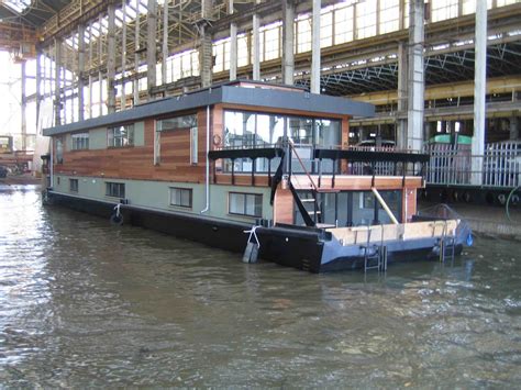 Houseboat Custom Designed By Dirkmarine Build On A Concrete Hull