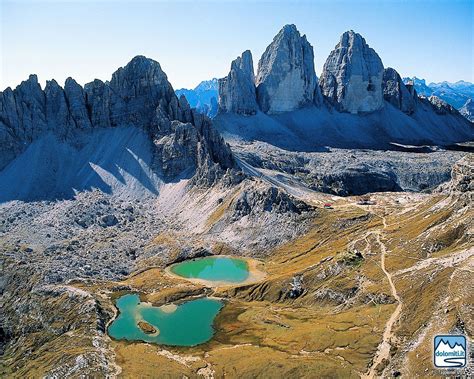Dolomiti Tre Cime Di Lavaredo Veneto Italy Paesaggio Di Montagna