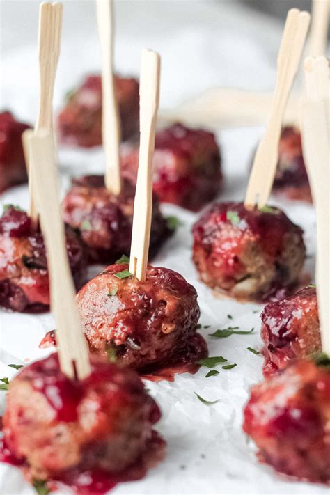 Cranberry Wild Rice Meatballs Destination Delish Hearty Meatballs