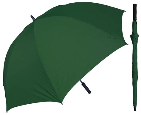 68 Manual Open Huge Dark Green Golf Umbrella With Foam Handleinner