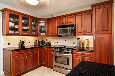What Color Floor Goes With Dark Cherry Cabinets