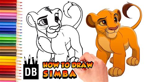 This lesson is perfect for young and old artists alike. How to Draw Simba Lion from Lion King- Step by Step Video ...