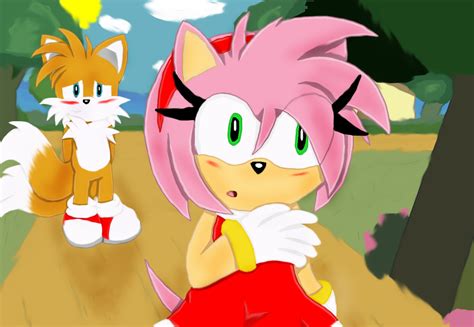 Tails X Amy Valentines Day 2 By Dapuffster On Deviantart