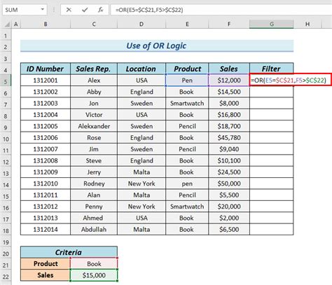 How To Filter 2 Columns In Excel Using Advanced Filter Function