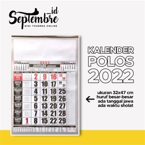 Jual Kalender Dinding 2022 Kalender 2022 Kalender Polos Kalender Besar