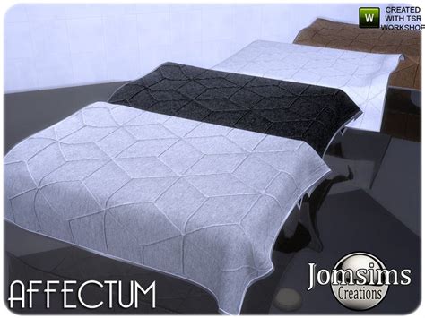 Affectum Blanket Bed Found In Tsr Category Sims 4 Miscellaneous Decor