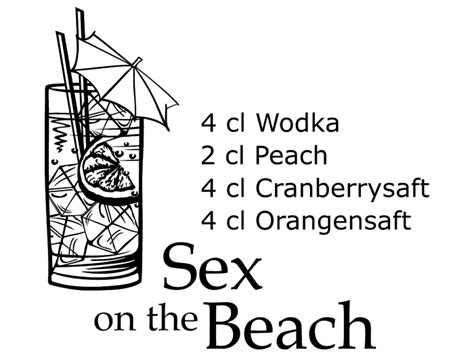 Wandtattoo Sex On The Beach Cocktailrezepte Wandtattoode