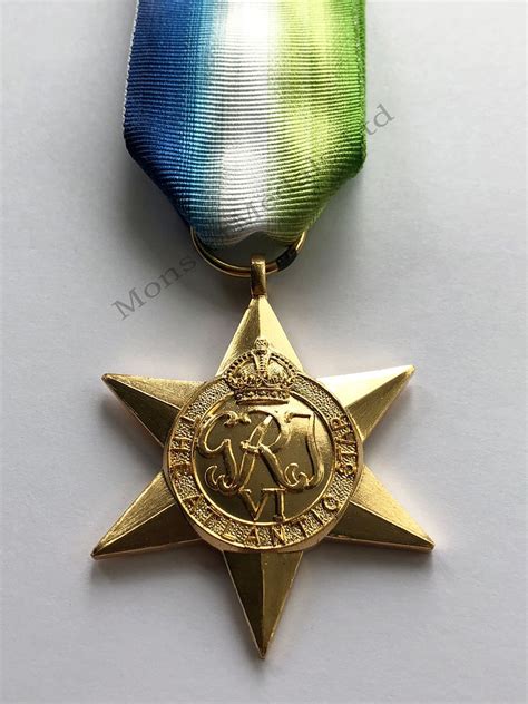 Ww2 Atlantic Star Replacement Copy Full Size Medal With Mounting
