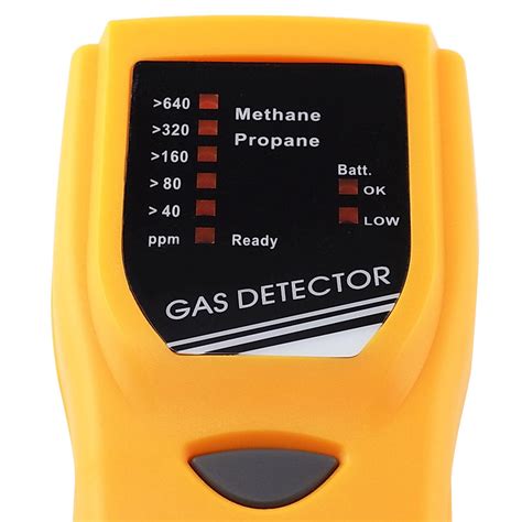Portable Methane And Propane Gas Leak Detector Combustible Meter Tester