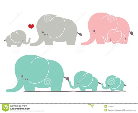 Mom And Baby Elephant Drawing At Explore
