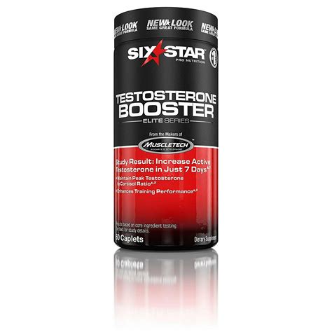 Six Star Testosterone Booster Elite Series Caplets 60 Ea Pack Of 2
