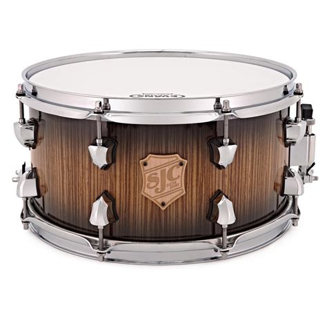 Sjc Drums 13 X 7 Custom Snare Drum Zebra Wood Outer Ply Gear4music