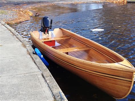 Hand Built Cedar Strip Wooden Boat By Drewlil On Etsy Wood Boat