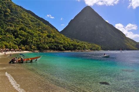 Jalousie Beach A View Of One Of St Lucia S Famous Pitons Flickr