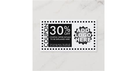 Coupon Template Zazzle