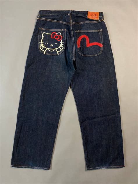 Vintage Evisu Hello Kitty Jeans Vintage Selvedge Denim Japan Rare Grailed