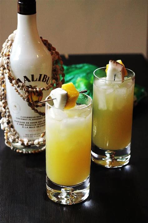 Add 2/3 cup malibu rum and 1/3 cup cold water. Pineapple & Coconut Rum Drinks ~ Cooks with Cocktails ...