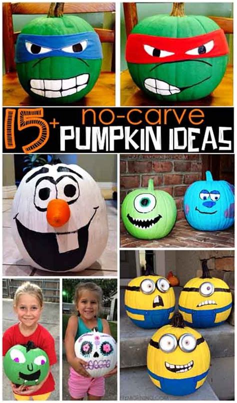 15 No Carve Pumpkin Ideas Halloween Crafts Halloween Kids