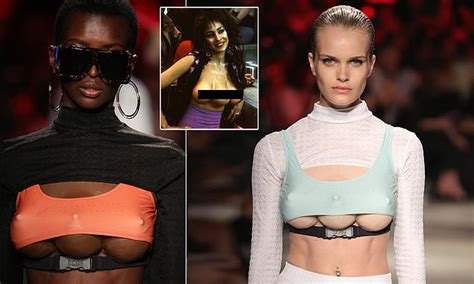 Models With Three Breasts Are Sent Down The Catwalk In A Bizarre Milan Fashion Week Show Daily