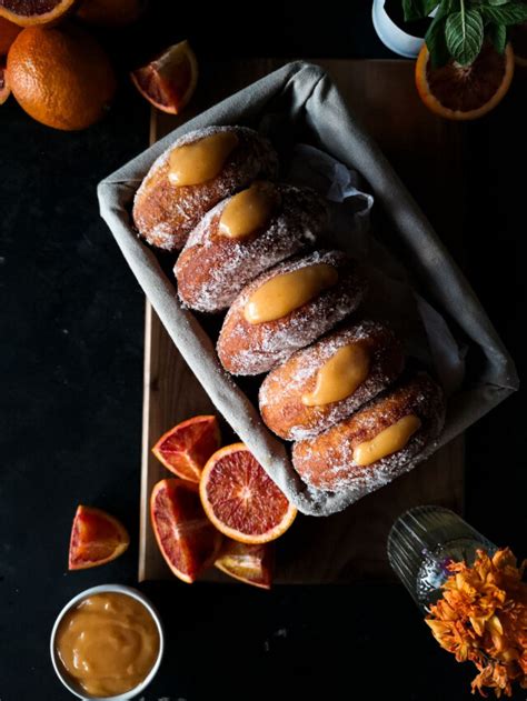 Sourdough Doughnuts Recipe With Blood Orange Curd Pink Haired Pastry Chef