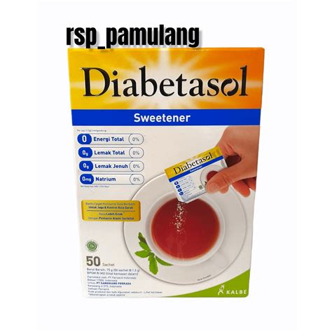 Jual Diabetasol Sweetener 50 Sachet Shopee Indonesia