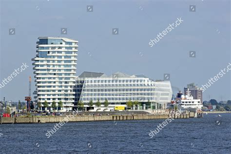 Marco Polo Tower Unilever House Hamburg Editorial Stock Photo Stock