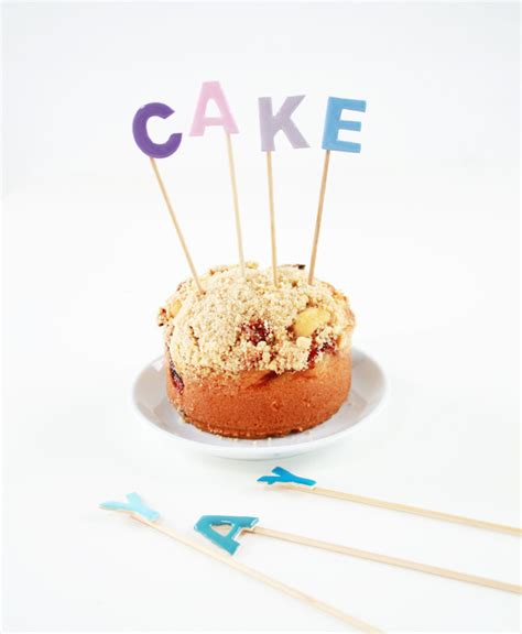 A handy cake decorating skill to master. Candy Colored Letter Cake Toppers · How To Make A Cake ...