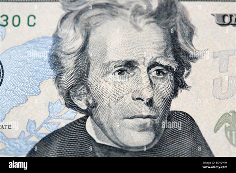 Andrew Jackson Portrait From The Twenty Dollar Bill Stock Photo Alamy