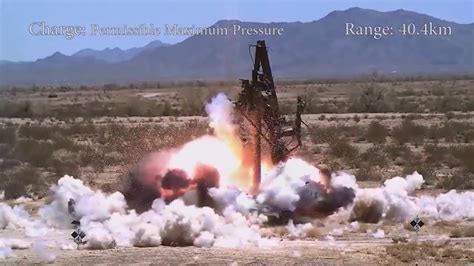 Slow Motion 155 Mm M982 Excalibur Guided Artillery Shell Live Fire