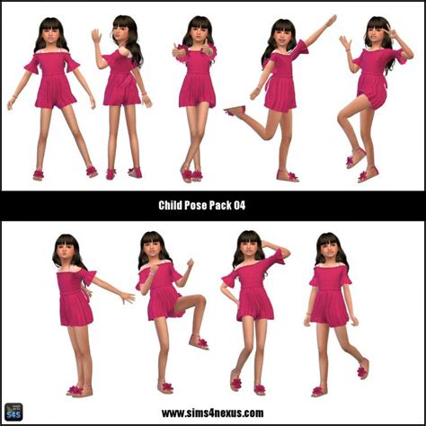 Child Cas Poses 04 Sims 4 Nexus Sims 4 Poses Children Poses Sims 4