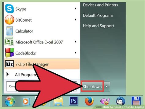 First and foremost, follow the similar step written above to enter the setup menu of your television. How to Reset a Toshiba Laptop (with Pictures) - wikiHow