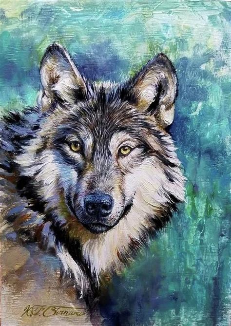 Timber Wolf Painting By Kirk Stirnweis Fine Art America