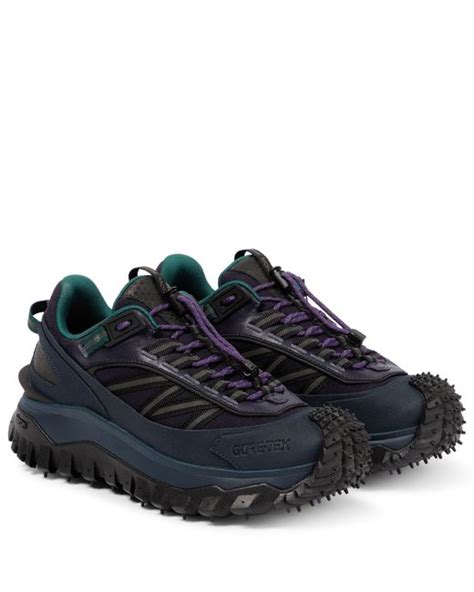 Moncler Rubber Trailgrip Gtx Sneakers In Blue Lyst