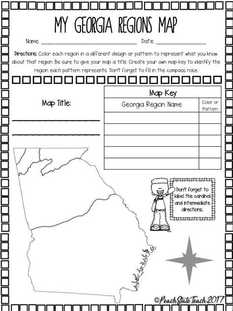 Free Printable Worksheets On The State Of Georgia
