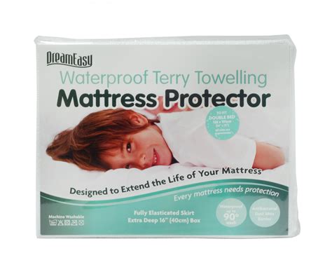 dreameasy premium terry towelling waterproof mattress protectors