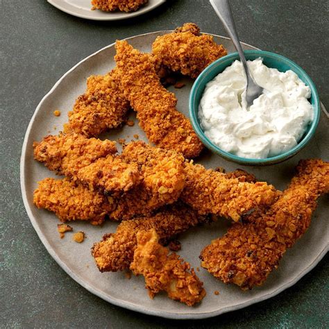 Air Fryer Fiesta Chicken Fingers Recipe Taste Of Home