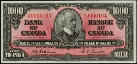 How Much Is A Canadian 1000 Dollar Bill Worth Dollar Poster