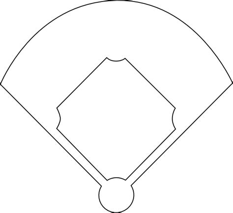 Baseball Diamond Template Printable Clipart Best Diamond Template