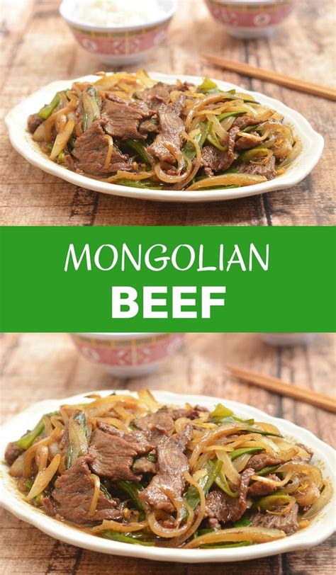 Both are traditional mongolian meat dishes that have a. Mongolian Beef | Recipe | Food recipes, Mongolian beef ...