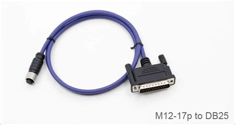 M12 To Usb M12 17pin Female To Db25 25pin Moulding Connector For